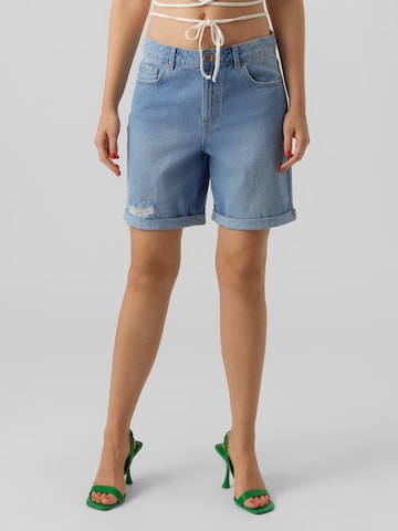 VERO MODA Regular Jeans 'Karlie' in Blauw: voorkant