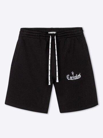 Carnales - Loosefit Pantalón en negro: frente