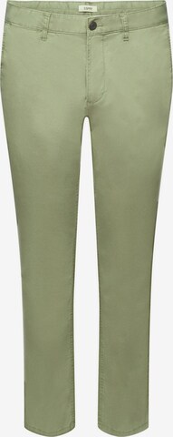 Pantalon chino ESPRIT en vert : devant