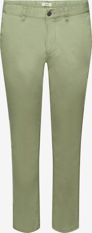 ESPRIT Regular Chino Pants in Green: front