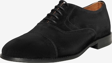 Henry Stevens Lace-Up Shoes 'Wallace CO' in Black: front