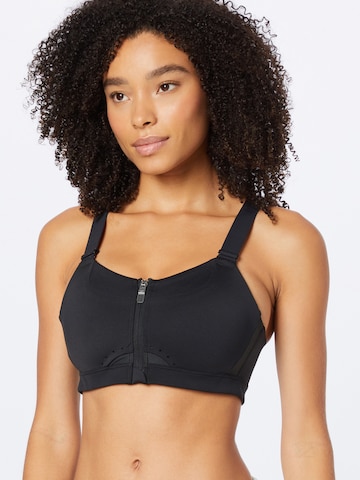 NIKE Bustier Sport-BH in Schwarz: predná strana