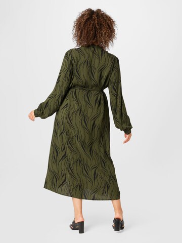 ONLY Carmakoma Shirt Dress 'BANNI' in Green