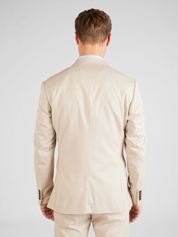 Coupe slim Costume 'CEDRIC' SELECTED HOMME en beige