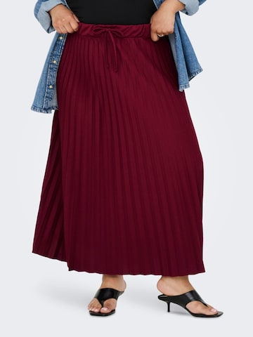 ONLY Carmakoma Rok 'CARGISELLE' in Rood: voorkant