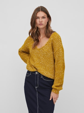 VILA Sweater 'Therese' in Yellow: front