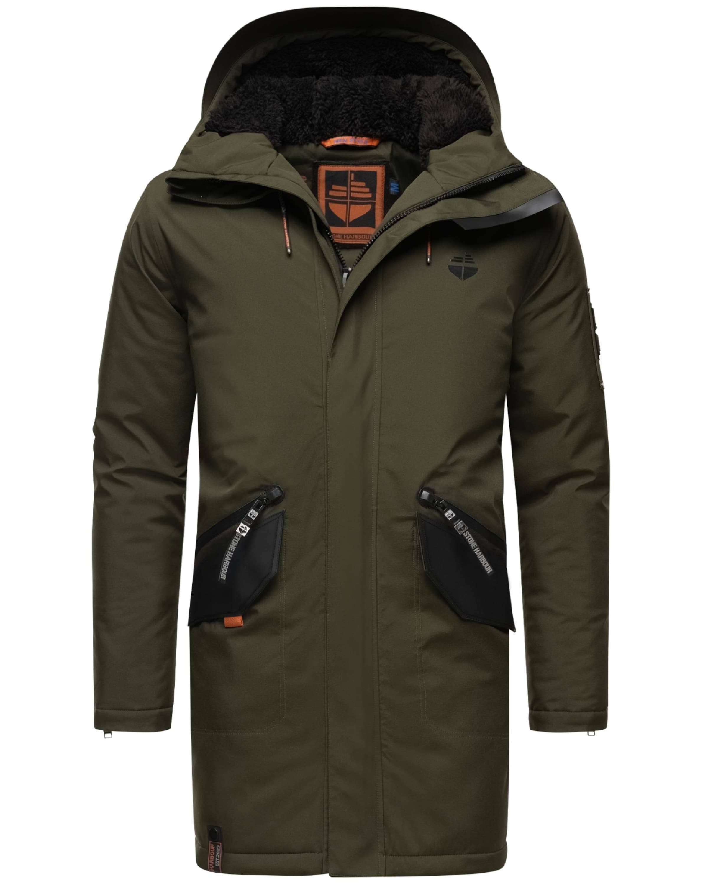 STONE HARBOUR Zimska jakna 'Ragaan' | zelena barva