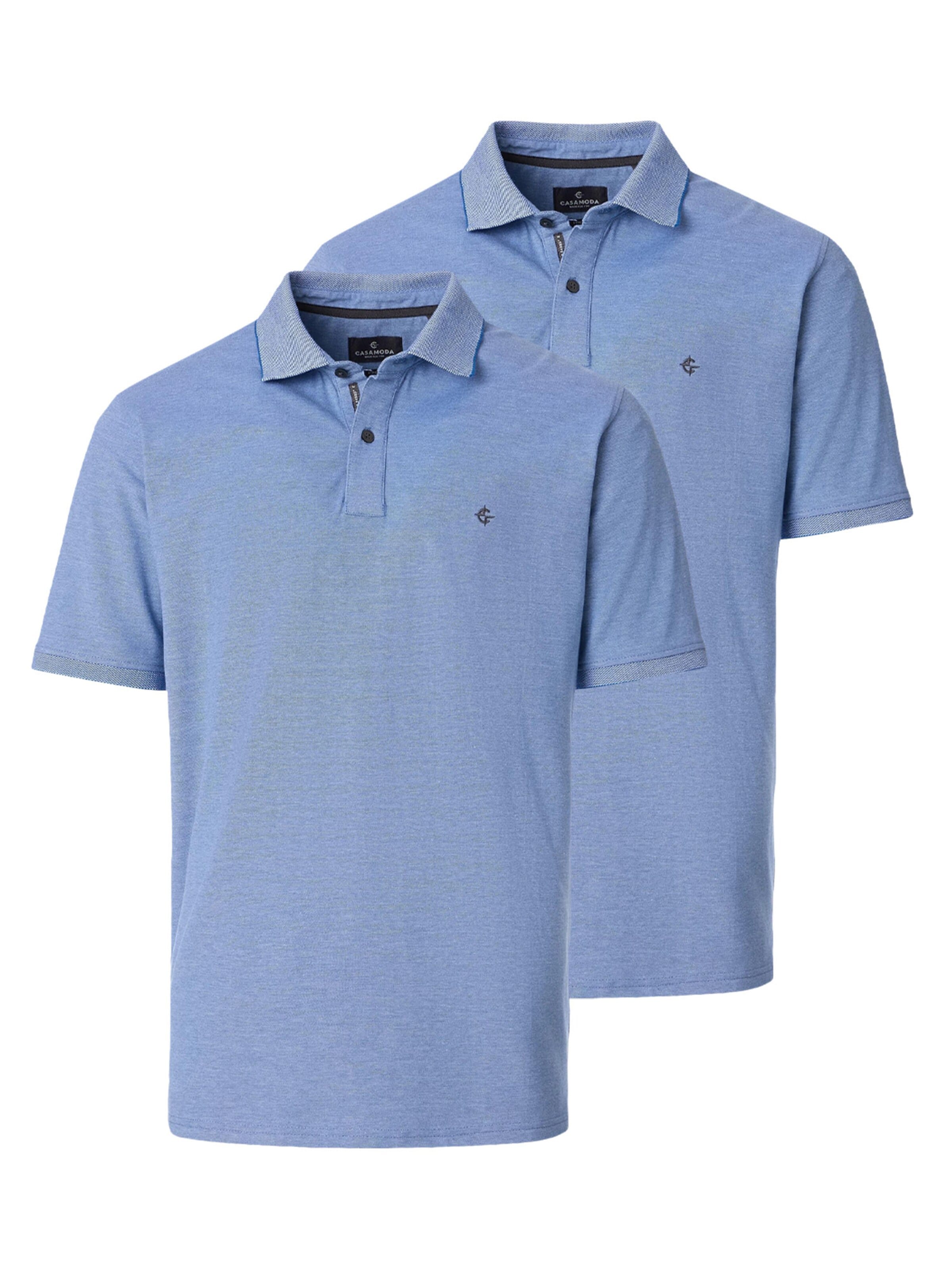 CASAMODA Shirt 'Basic' in Blue: front