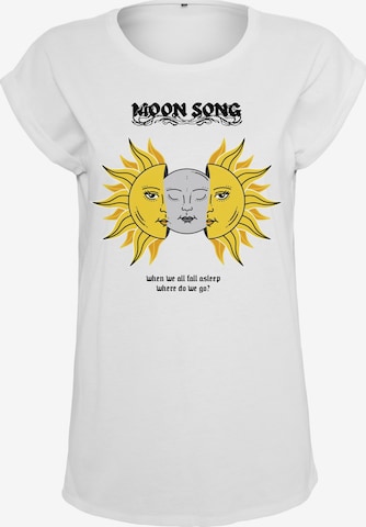 Merchcode Shirt ' Moon Song Tee ' in White: front