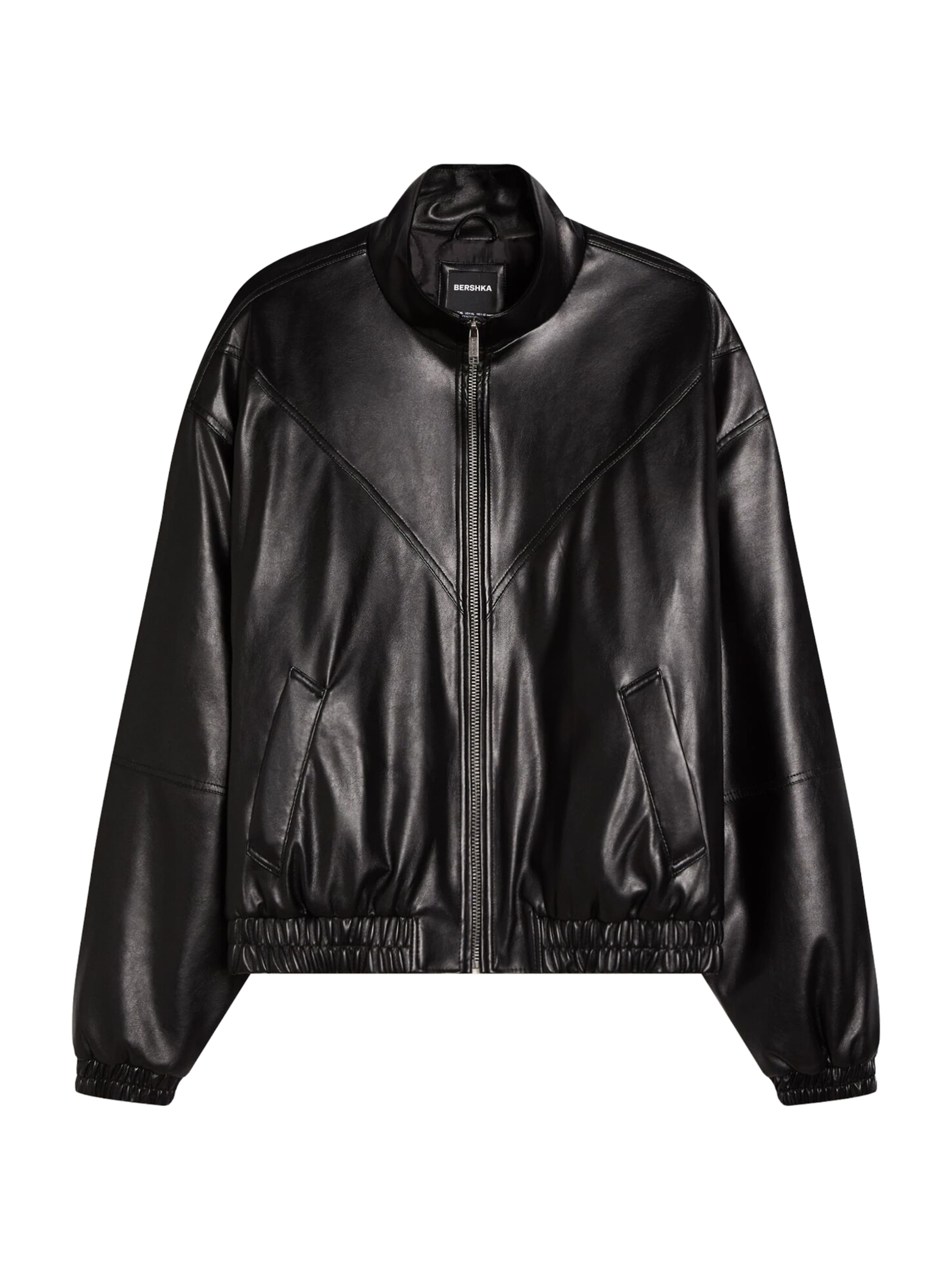 Bershka Välikausitakki 'CAZADORA' värissä musta: etupuoli