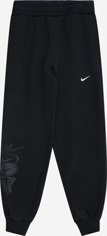 NIKE Tapered Sports trousers 'C.O.B. FLC' in Black: front