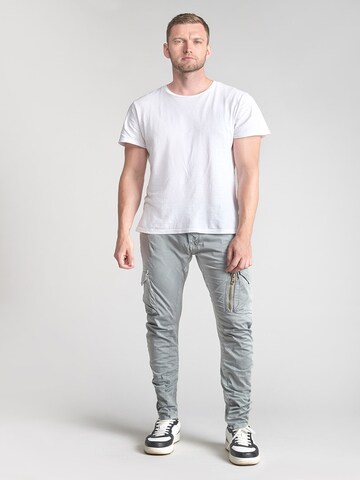 Effilé Pantalon cargo Le Temps Des Cerises en gris