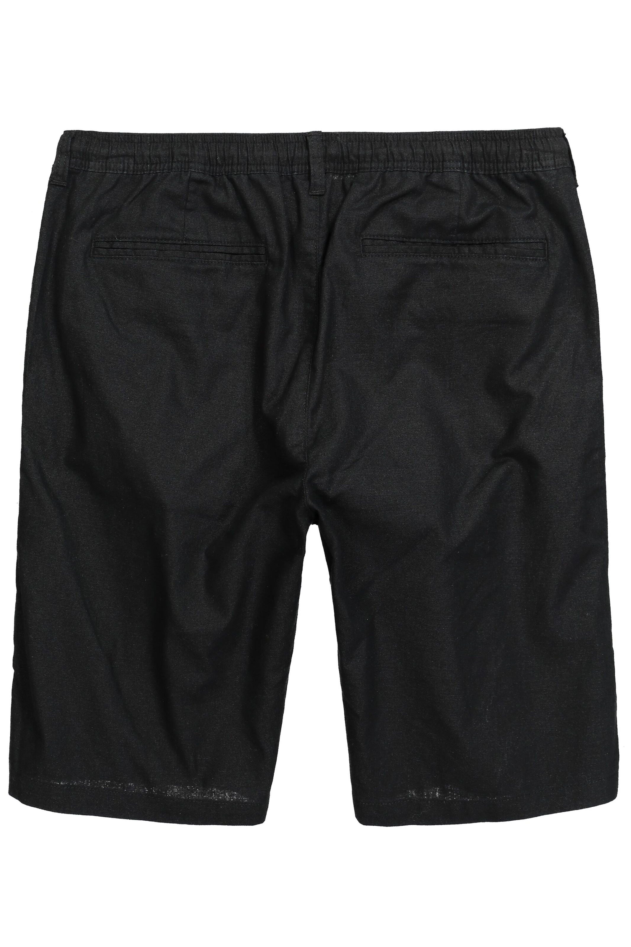 Men Plus Regular Broek in Zwart