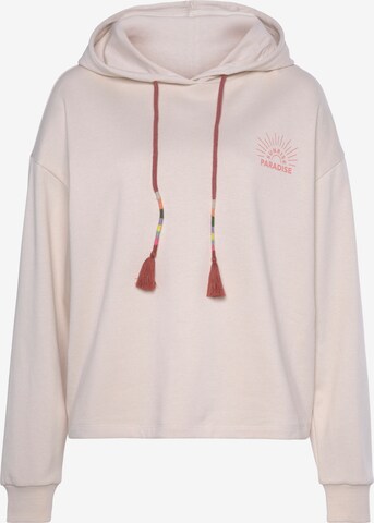 Sweat-shirt VIVANCE en beige : devant