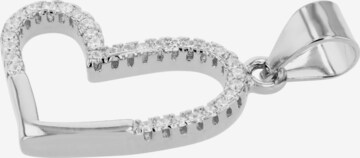 Akzent Pendant '"Carlee" aus 925 Sterlingsilber, rhodiniert, langlebig' in Silver: front
