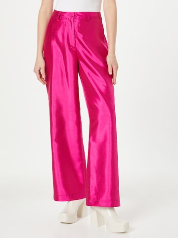 SISTERS POINT Normální Kalhoty 'ELVIA' – pink: přední strana