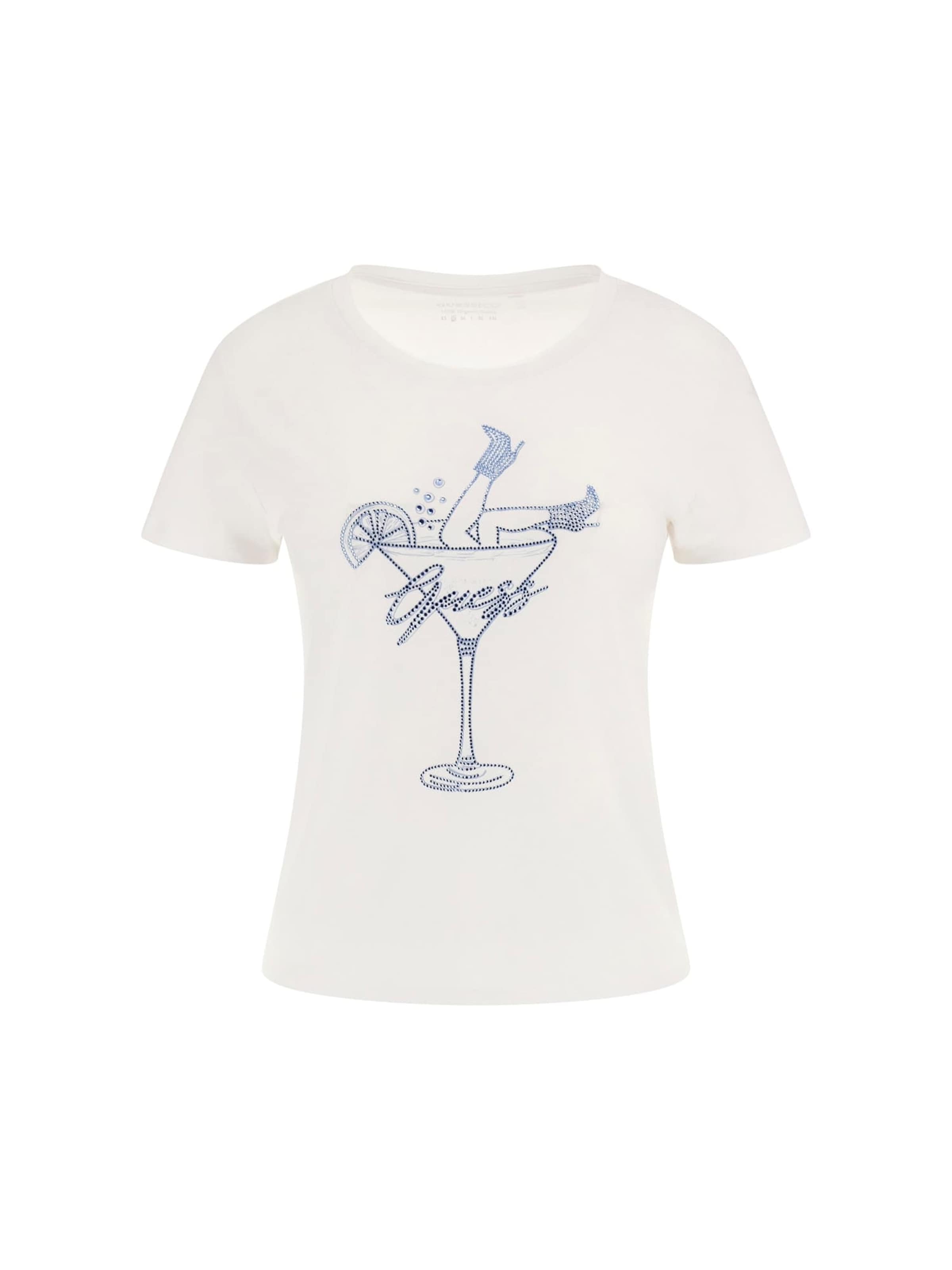 GUESS Majica 'Tini Boots Bling' u plava / bijela, Pregled proizvoda