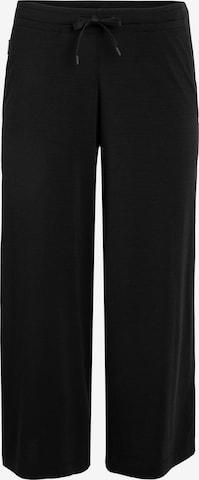 ICEBREAKER Wide leg Workout Pants 'Yanni' in Black: front