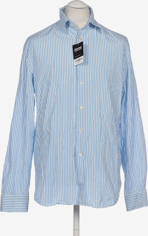 Reiss Button Up Shirt in XL in Blue: front
