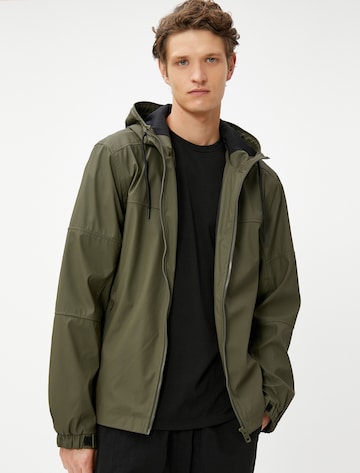 Koton Between-Season Jacket in Green: front