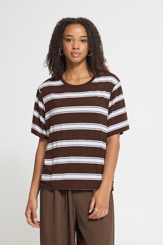 ICHI - Camiseta 'IHREBETTA' en marrón: frente