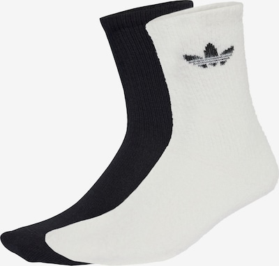 ADIDAS ORIGINALS Zeķes 'Fluffy Crew Sock 2 Pairs', krāsa - melns / balts, Preces skats