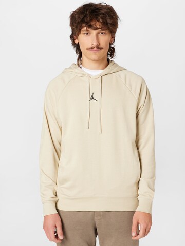 Sweat-shirt Jordan en beige : devant