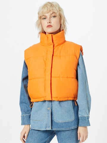 WEEKDAY Bodywarmer in Oranje: voorkant