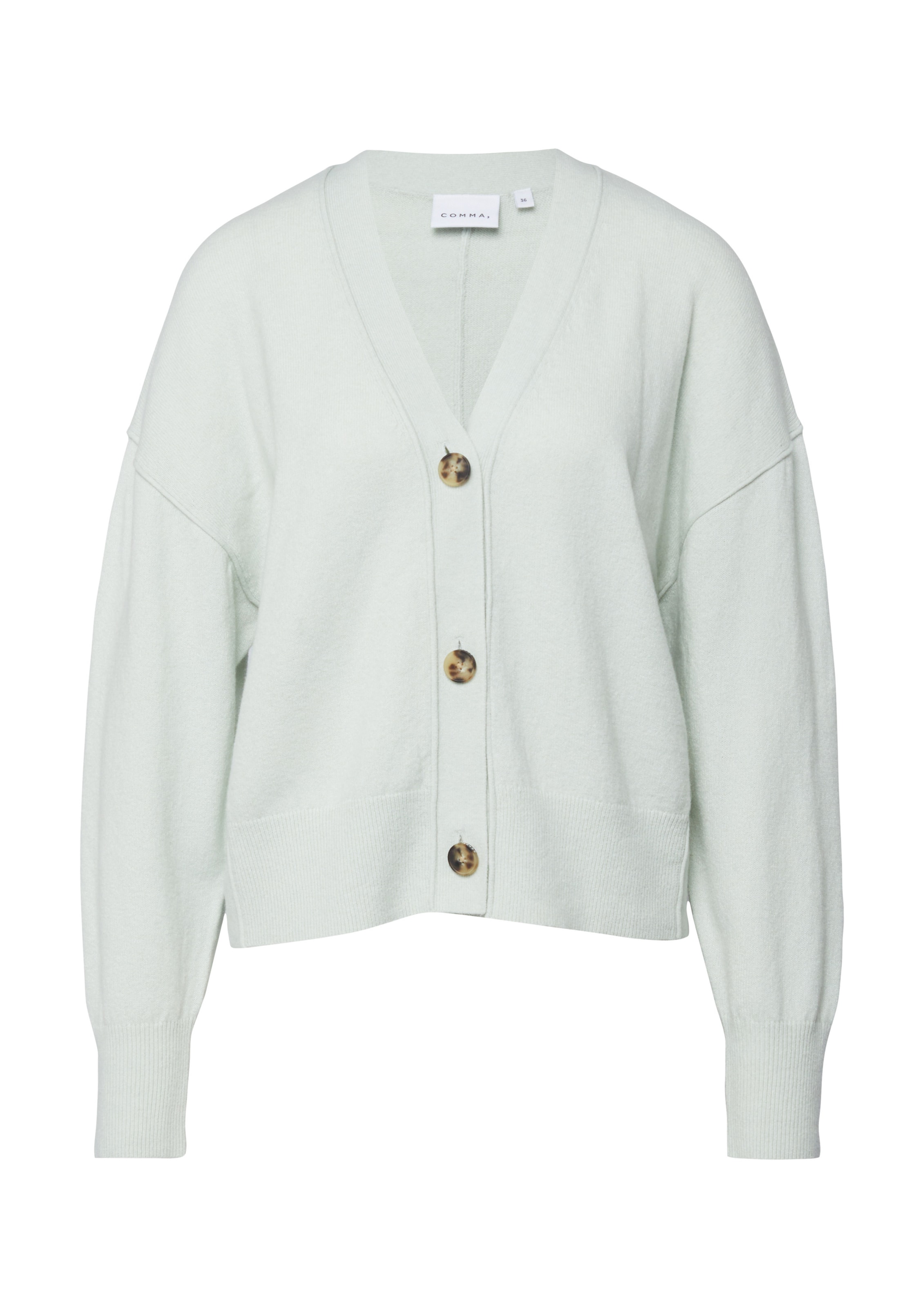 COMMA Gebreid vest in Blauw: voorkant