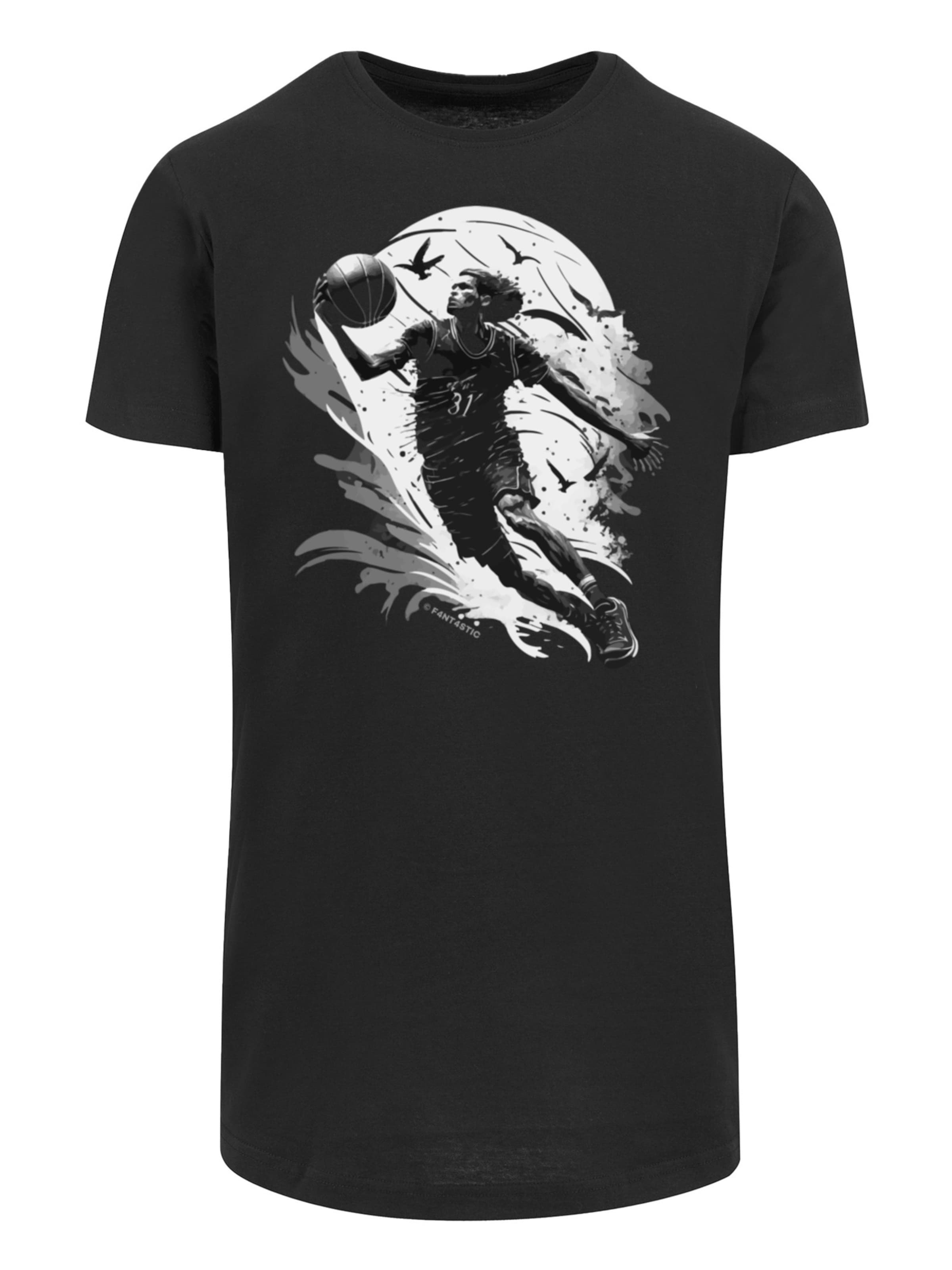 T-Shirt F4NT4STIC en noir : devant