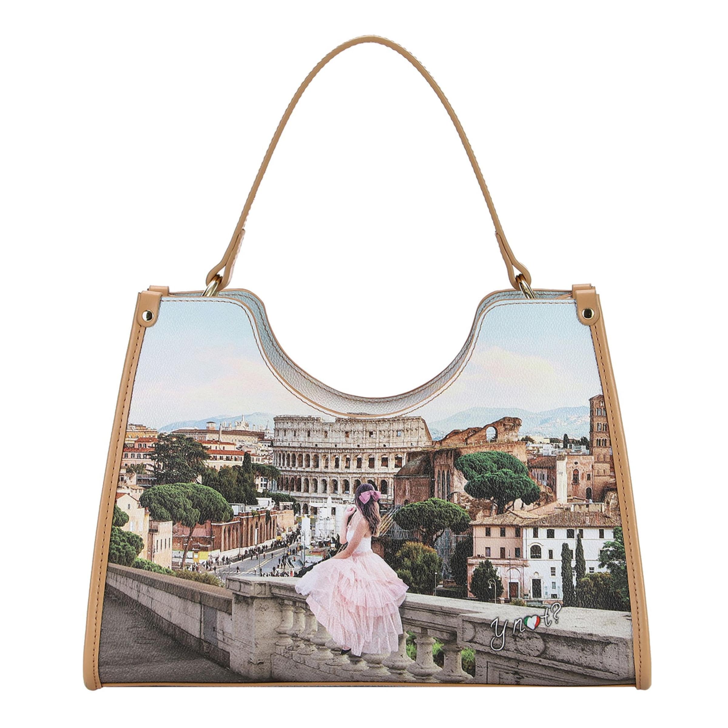 Shopper 'Yesbag' di Y Not? in marrone: frontale