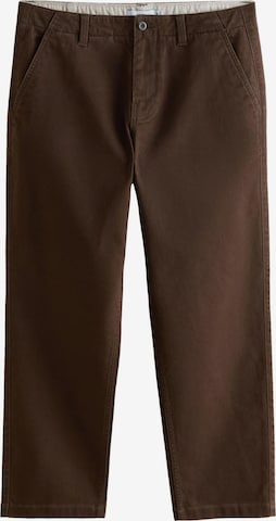 Nextregular Chino hlače - smeđa boja: prednji dio