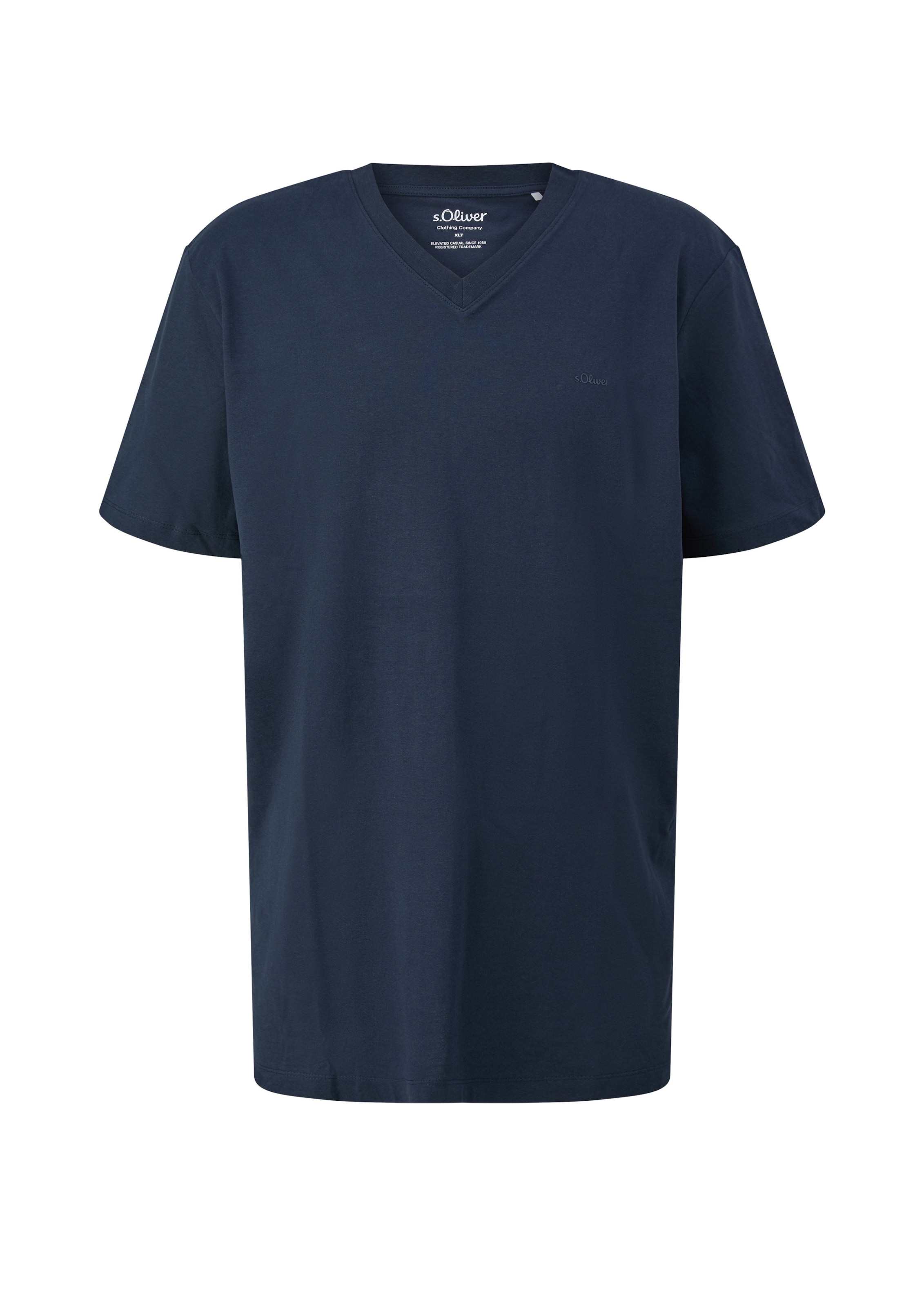 s.Oliver Men Big Sizes T-Shirt in Blau: Vorderseite