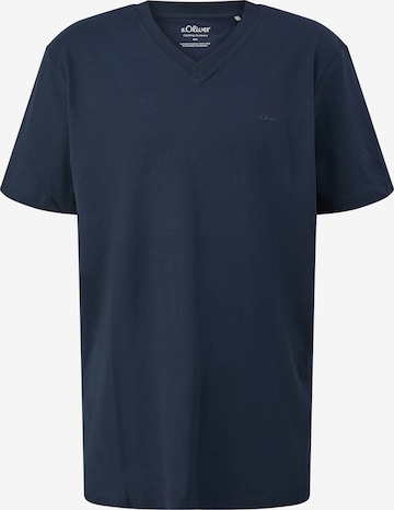 s.Oliver Men Big Sizes T-Shirt in Blau: Vorderseite