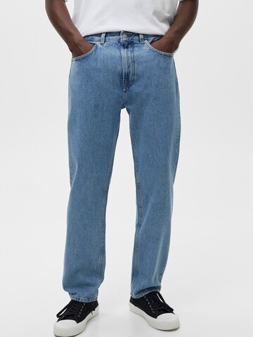 Pull&Bear Loosefit Jeans in Blau