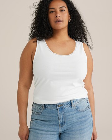 Haut WE Fashion en blanc : devant