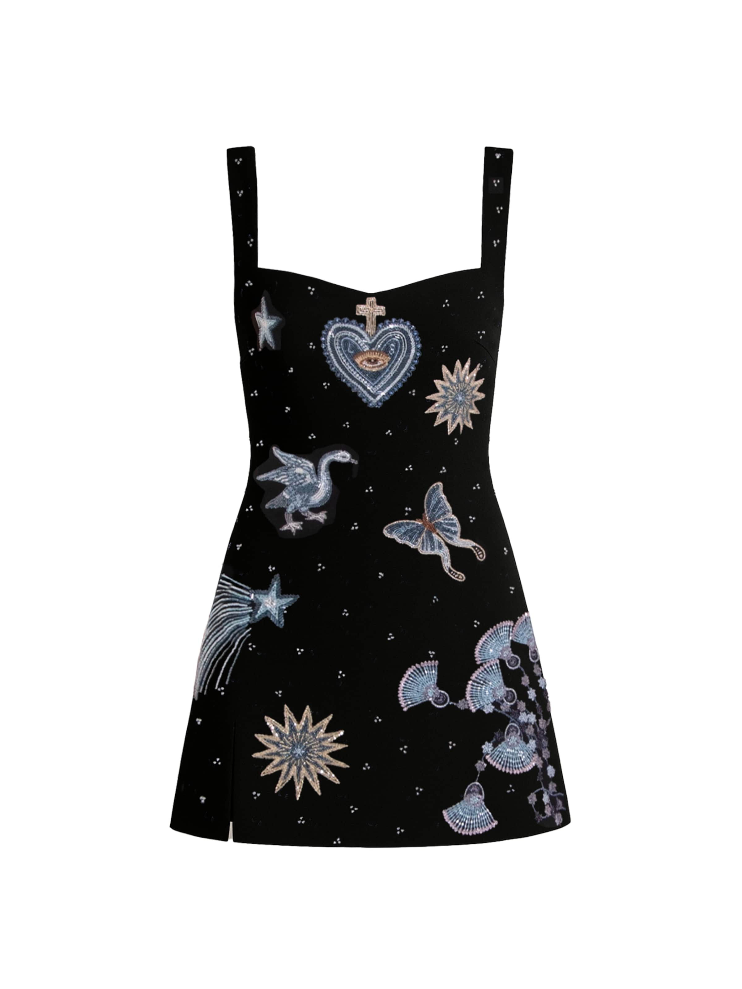 Laura Slings Cocktailjurk 'The Chosen One' in Zwart: voorkant