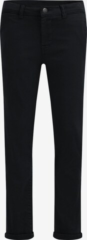 Coupe slim Pantalon WE Fashion en noir : devant