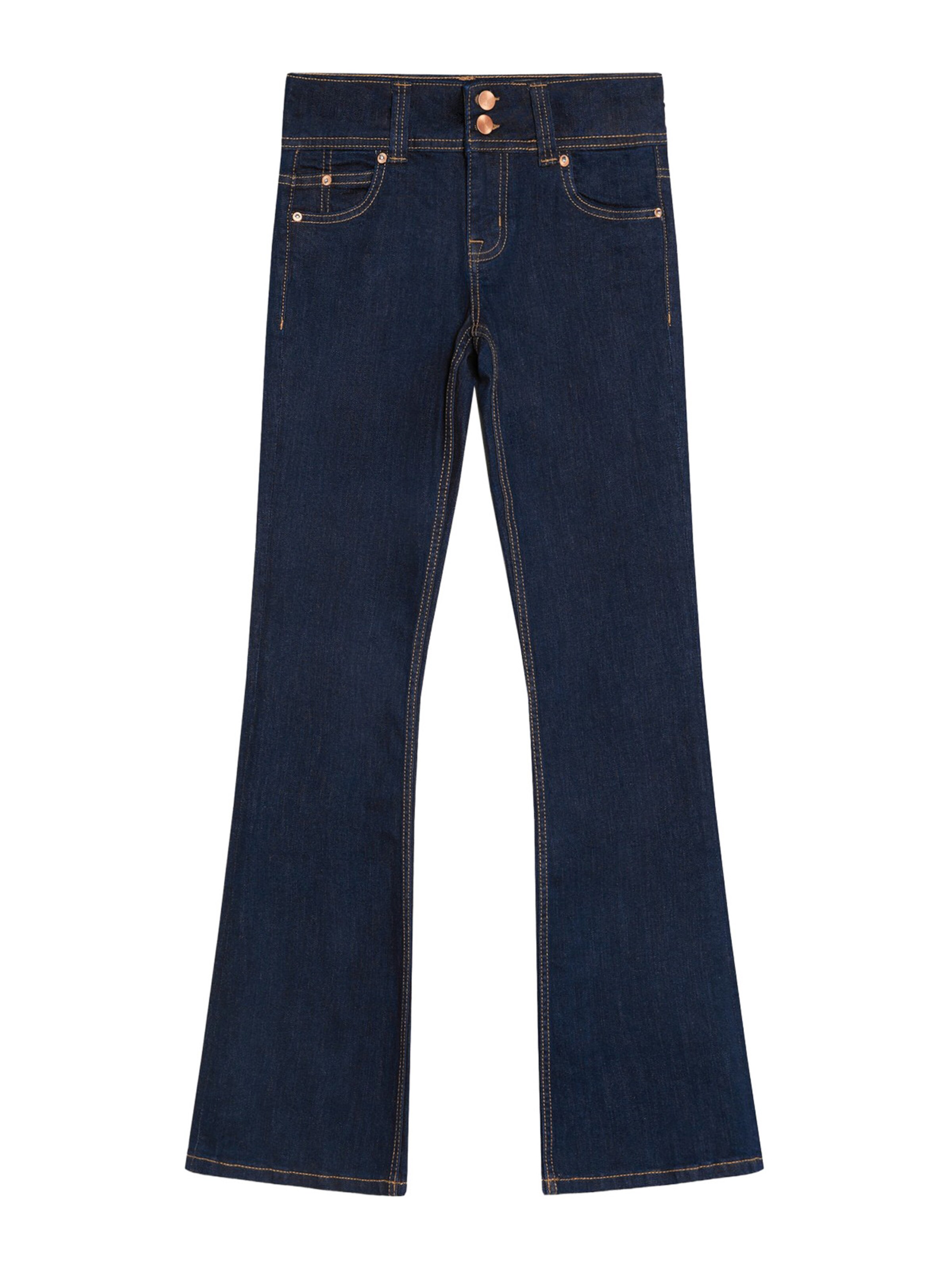 Bershka Boot cut Jeans in Blue: front