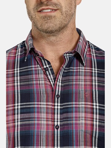 Charles Colby Comfort fit Button Up Shirt ' Duke Logan ' in Red