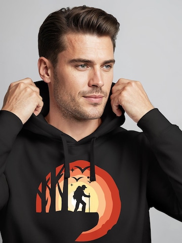 Neverless Sweatshirt 'Wanderer' in Black