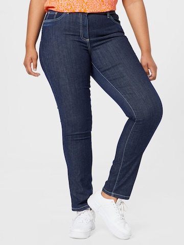 Persona by Marina Rinaldi Slimfit Jeans 'ILONA' in Blauw: voorkant