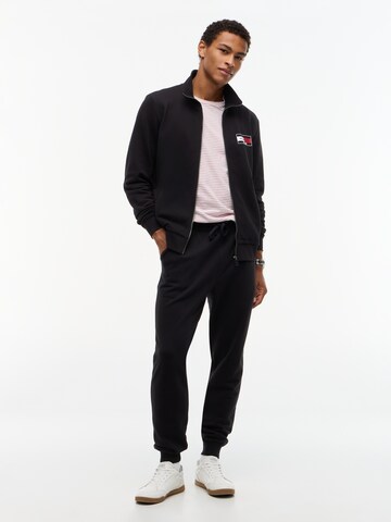 Veste de survêtement 'BRAND LOVE' TOMMY HILFIGER en noir