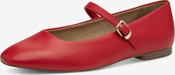 Tamaris - Bailarinas con hebilla en rojo: frente