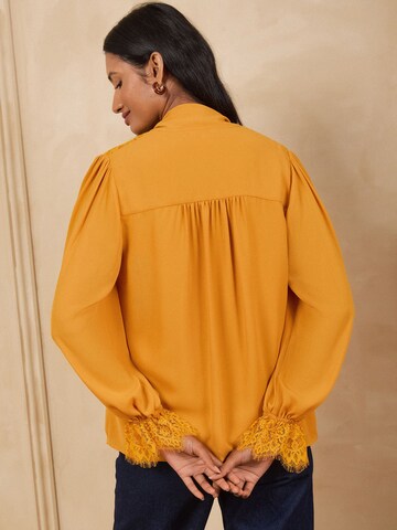 love & roses Bluse in Gelb