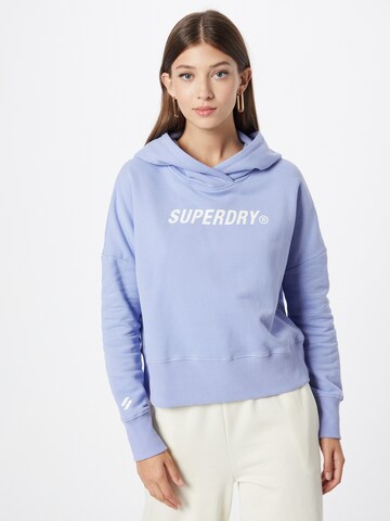 SuperdrySweater majica - ljubičasta boja: prednji dio