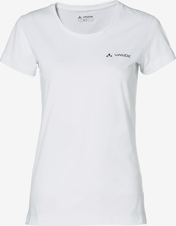 VAUDE Performance Shirt 'Brand' in White: front