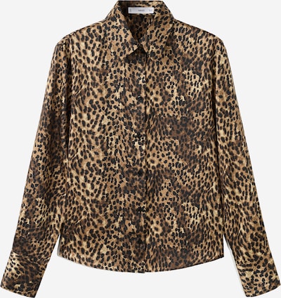 MANGO Bluza 'PIEDRA' u svijetlobež / smeđa / crna, Pregled proizvoda