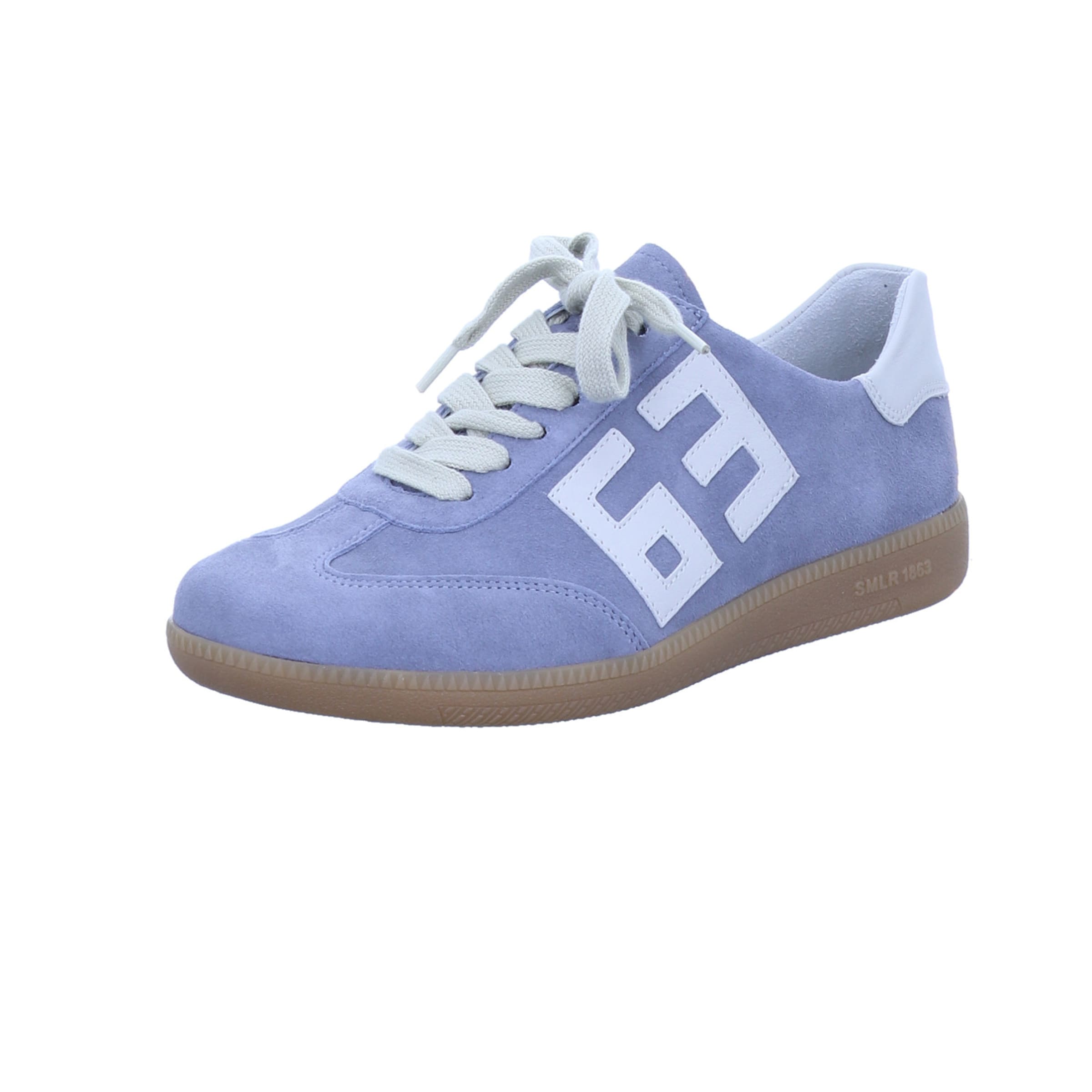 SEMLER Platform trainers in Blue: front