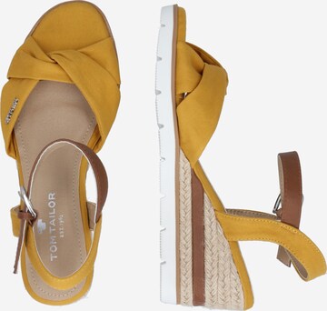 TOM TAILOR Sandal in Yellow